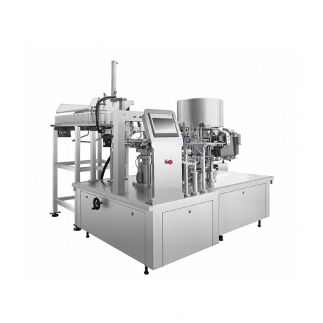 rotary pouch filler and sealer